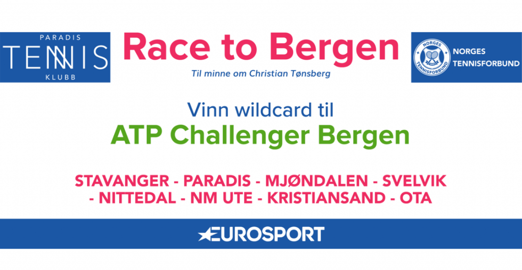 Norges Tennisforbund: NTF lanserer «Race to Bergen 2020» i samarbeid med Paradis TK