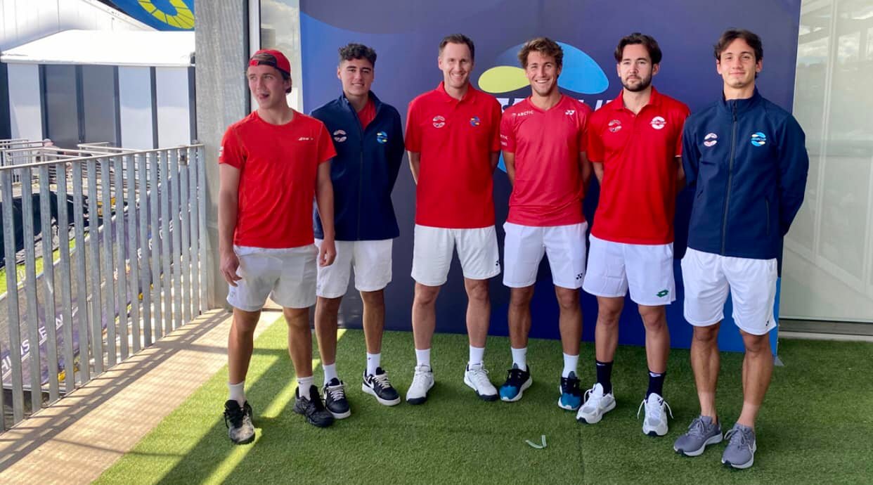 Team Norge i ATP Cup 2022. Bildet er hentet fra Norsktennis.no.