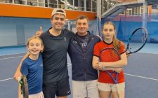 Markus med Dima, Natasha og Polina